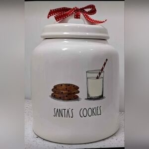 🎄Rae Dunn SANTA'S COOKIES Large Canister